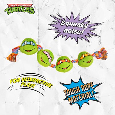 Show full view: Teenage Mutant Ninja Turtles Tough Character Rope Tug Dog Toy slide 2 of 7