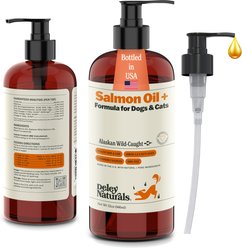 Deley Naturals Wild Alaskan Salmon Oil + for Dogs & Cats, 32-fl oz bottle slide 1 of 8