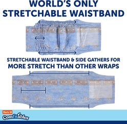 Hartz Comfitables Stretchy Waistband Disposable Male Dog Wraps, Small, 12 count slide 2 of 9
