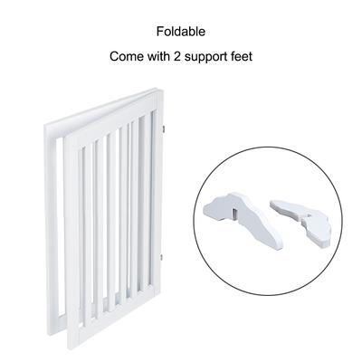 Show full view: Unipaws Free Standing Dog Gate, White, 36-in, 2-panel slide 7 of 8
