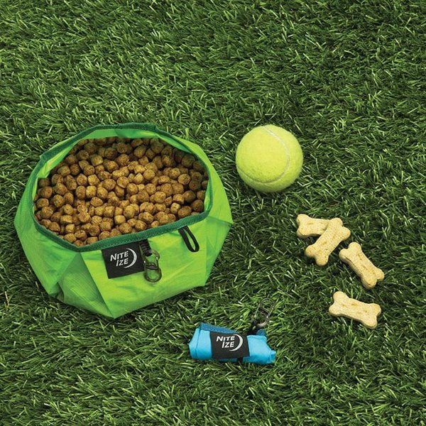 Show full view: Nite Ize RadDog Collapsible Travel Dog Bowl, Lime, 2-cup slide 3 of 5