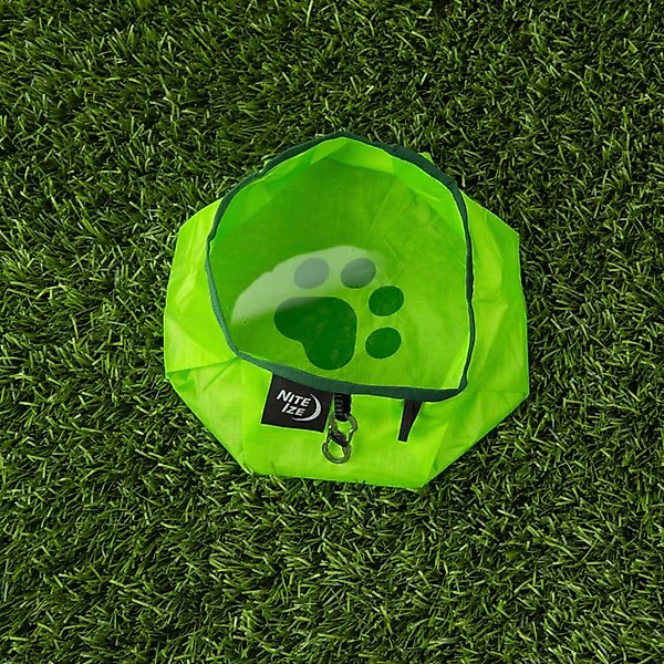 Show full view: Nite Ize RadDog Collapsible Travel Dog Bowl, Lime, 2-cup slide 2 of 5