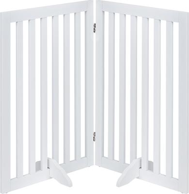 Show full view: Unipaws Free Standing Dog Gate, White, 36-in, 2-panel slide 2 of 8