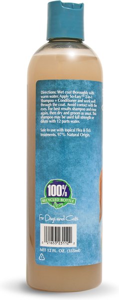 Show full view: Bio-Groom So-Easy 2 in 1 Dog Shampoo & Conditioner, 12-fl oz bottle slide 2 of 5