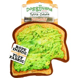 Doggijuana Tuffer Chewer Avocado Toast Tough Dog Chew Toy