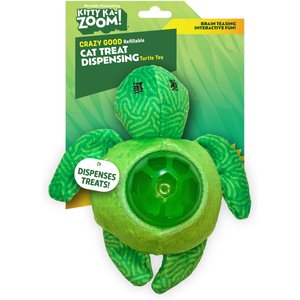 Kitty Ka-Zoom Zoomie Sea Turtle Cat Treat Dispensing Toy