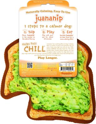 Show full view: Doggijuana Tuffer Chewer Avocado Toast Tough Dog Chew Toy slide 8 of 9