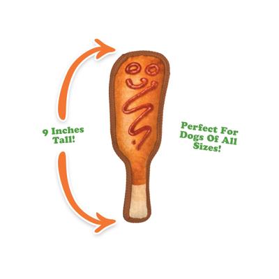 Show full view: Doggijuana Tuffer Chewer Mini Corn Dog Tough Dog Chew Toy slide 8 of 10