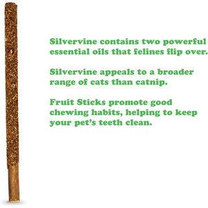 Meowijuana Silvervine Fruit Sticks Cat Chew Toy