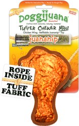 Doggijuana Tuffer Chewer Mini Chicken Wing Tough Dog Chew Toy