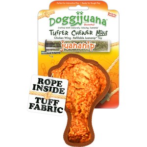 Doggijuana Tuffer Chewer Mini Chicken Wing Tough Dog Chew Toy