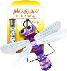 Meowijuana Jump 'n' Jamb Flashy Dragonfly Cat Teaser Toy with Catnip