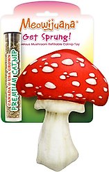 Meowijuana Get Sprung Marvelous Mushroom Cat Plush Toy with Catnip