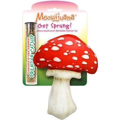 Meowijuana Meowijuana Get Sprung Marvelous Mushroom Cat Plush Toy with Catnip