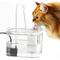 Show in main carousel: SunGrow Automatic Flowing Hydration with Filter Transparent Feeder Bowl Cat Water Fountain, 4.7 x 6 x 5 in slide 3 of 9