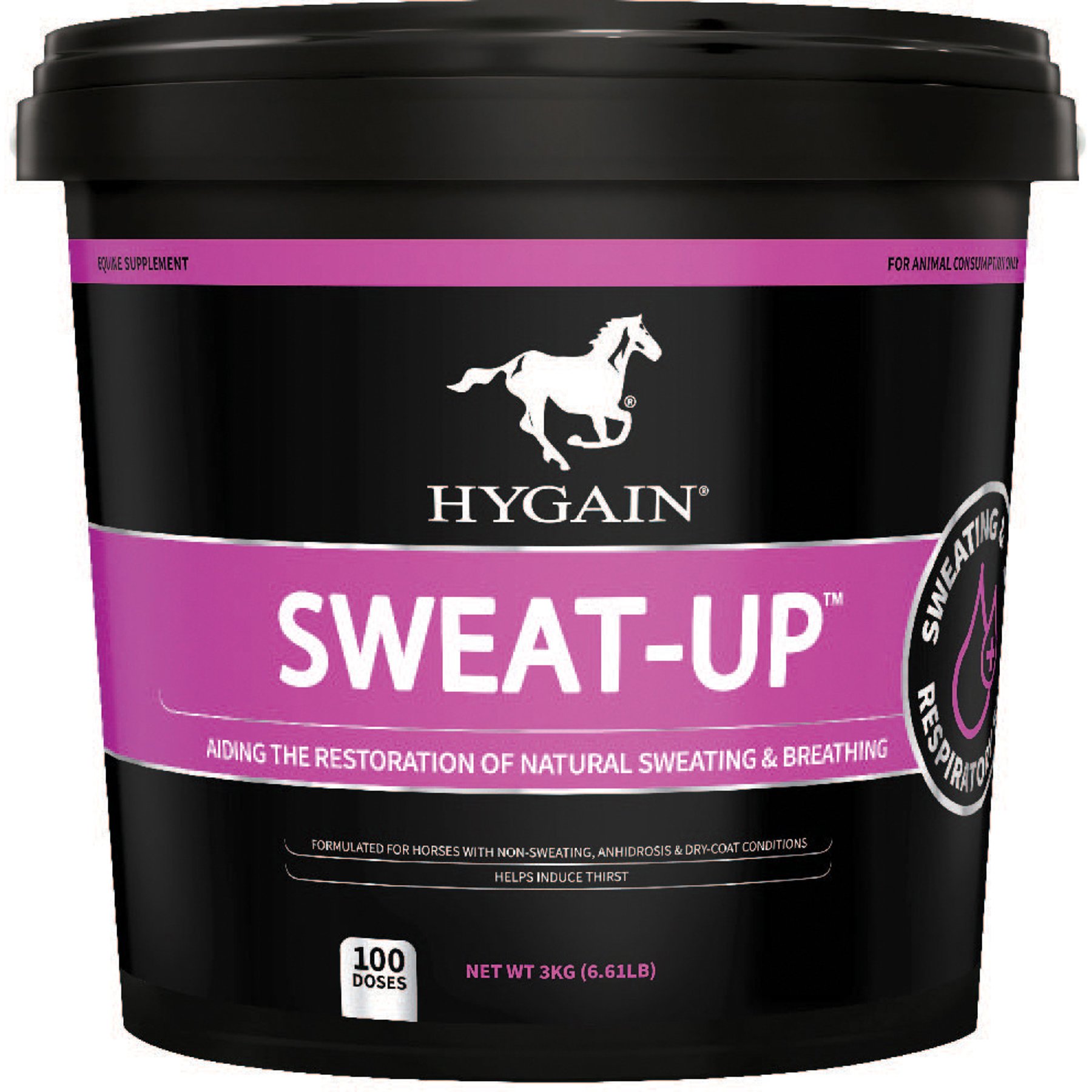 Hygain Sweat-Up Powder Horse Supplement, 6.6-lb bucket