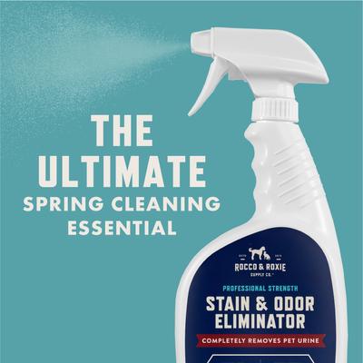 Show full view: Rocco & Roxie Supply Co. Litter Box Cat Odor Eliminator, 12-fl oz bottle + Professional Strength Stain & Odor Eliminator, 24-fl oz spray slide 7 of 9