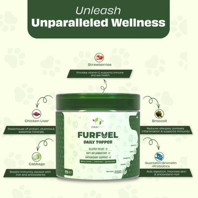 Show full view: Pawfect Furfuel All Natural Grain-Free Daily Food Topper for Dogs, 5.29-oz jar slide 4 of 9