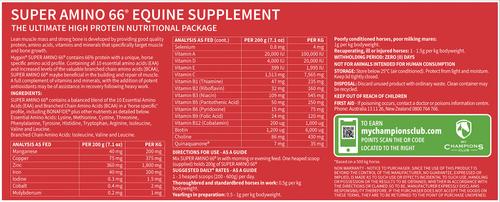 Show full view: Hygain Super Amino 66 Horse Supplement, 44-lb bucket slide 2 of 5