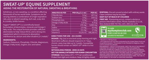 Show full view: Hygain Sweat-Up Powder Horse Supplement, 6.6-lb bucket slide 2 of 2