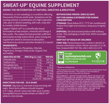Show full view: Hygain Sweat-Up Powder Horse Supplement, 2.2-lb bag slide 2 of 2