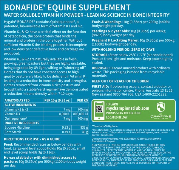 Hygain Bonafide Horse Supplement