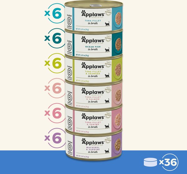 Applaws Limited Ingredient Fish Selection in Broth Wet Cat Food