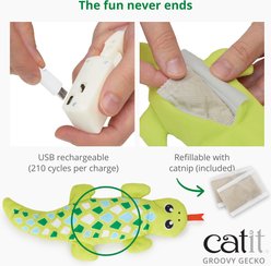 Catit Groovy Gecko Catnip Cat Toy slide 2 of 6