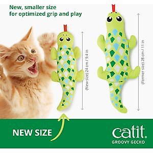 Catit Groovy Gecko Catnip Cat Toy