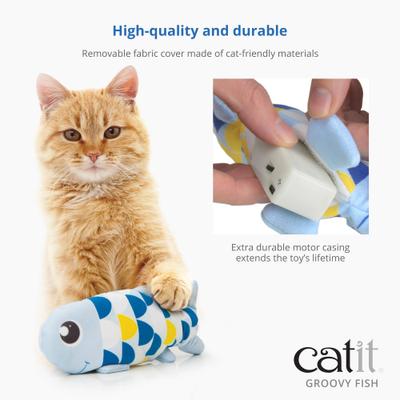 Show full view: Catit Groovy Fish Catnip Cat Toy slide 5 of 7
