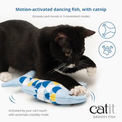Show full view: Catit Groovy Fish Catnip Cat Toy slide 3 of 7