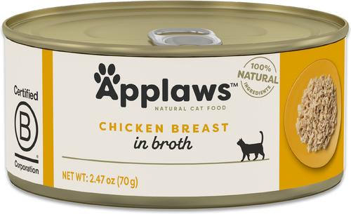 Show full view: Applaws Limited Ingredient Chicken Breast in Broth Wet Cat Food, 2.47-oz can, case of 5 slide 3 of 10