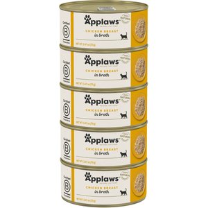 Applaws Limited Ingredient Chicken Breast in Broth Wet Cat Food, 2.47-oz can, case of 5