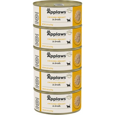 Applaws Applaws Limited Ingredient Chicken Breast in Broth Wet Cat Food, 2.47-oz can, case of 5