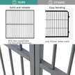 Show in main carousel: RYPetmia Indoor/Outdoor Dog Playpen, Charcoal Gray slide 6 of 8