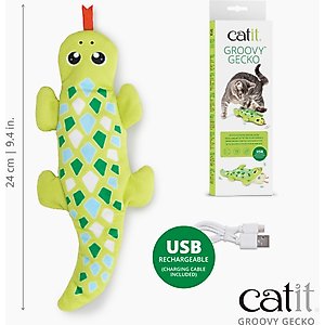 Catit Groovy Gecko Catnip Cat Toy