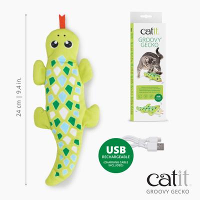 Show full view: Catit Groovy Gecko Catnip Cat Toy slide 6 of 7