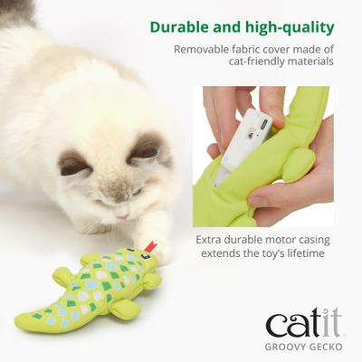 Show full view: Catit Groovy Gecko Catnip Cat Toy slide 5 of 7
