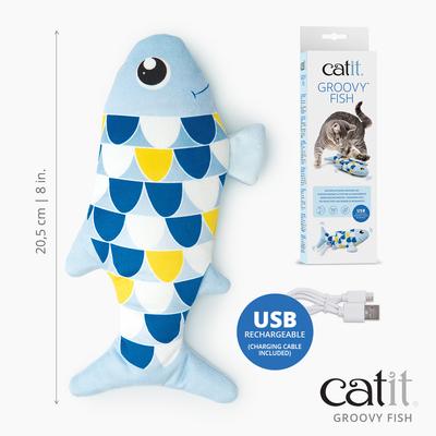 Show full view: Catit Groovy Fish Catnip Cat Toy slide 6 of 7