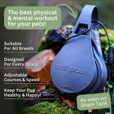 Show full view: SwiftPaws Chase! Complete Lure Course Kit Dog Toy, Black slide 2 of 10