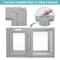 Show in main carousel: Front Row Clear Indoor & Outdoor Foldable Dog Playpen, Ash Gray slide 5 of 10
