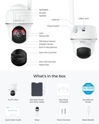 Reolink 4K 4G LTE Outdoor Pet Camera, White slide 2 of 9