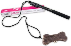 SwiftPaws Extendable Flirt Pole Dog Toy, Black slide 1 of 7