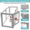 Show in main carousel: Front Row Clear Indoor & Outdoor Foldable Dog Playpen, Ash Gray slide 7 of 10