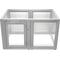 Show in main carousel: Front Row Clear Indoor & Outdoor Foldable Dog Playpen, Ash Gray slide 1 of 10