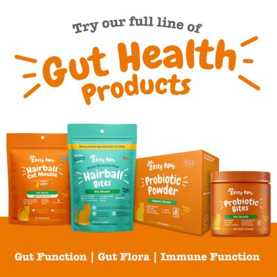 Show full view: Zesty Paws Hairball Bites Bacon Flavored Soft Chews Digestive Supplement for Cats, 60 count slide 8 of 11