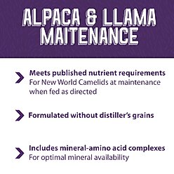 Mazuri Alpaca & Llama Maintenance Alpaca & Llama Food, 50-lb bag slide 2 of 6