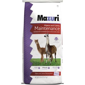 Mazuri Alpaca & Llama Maintenance Alpaca & Llama Food, 50-lb bag