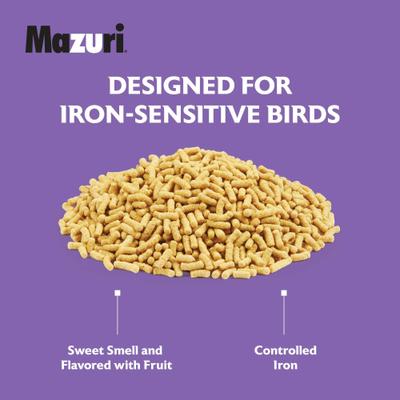 Show full view: Mazuri Softbill Low Iron Bird Food, 15-lb bag slide 6 of 9