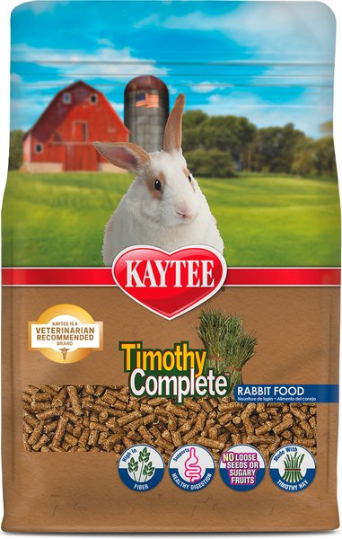 KAYTEE Timothy Complete Pelleted Rabbit Food, bag